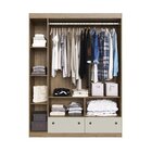 Guarda-roupa Solteiro 3 Portas 2 Gavetas Tulipa Decibal Móvei