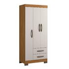 Guarda-roupa Solteiro 3 Portas 2 Gavetas Viena Notável Freijó
