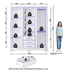 Guarda Roupa Solteiro 3 Portas 3 Gavetas Capelinha Premium Ja