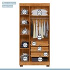 Guarda Roupa Solteiro 3 Portas 3 Gavetas Flórida 100% Mdf