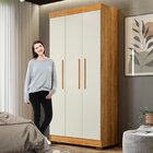 Guarda Roupa Solteiro 3 Portas 3 Gavetas Flórida 100% Mdf
