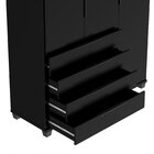 Guarda-roupa Solteiro 3 Portas 4 Gavetas 100% Mdf Allen 136,9