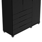 Guarda-roupa Solteiro 3 Portas 4 Gavetas 100% Mdf Allen 136,9