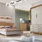 Guarda Roupa Solteiro 3 Portas 9 Gavetas - Capri-cumaru/fendi