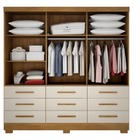 Guarda Roupa Solteiro 3 Portas 9 Gavetas - Capri-cumaru/fendi