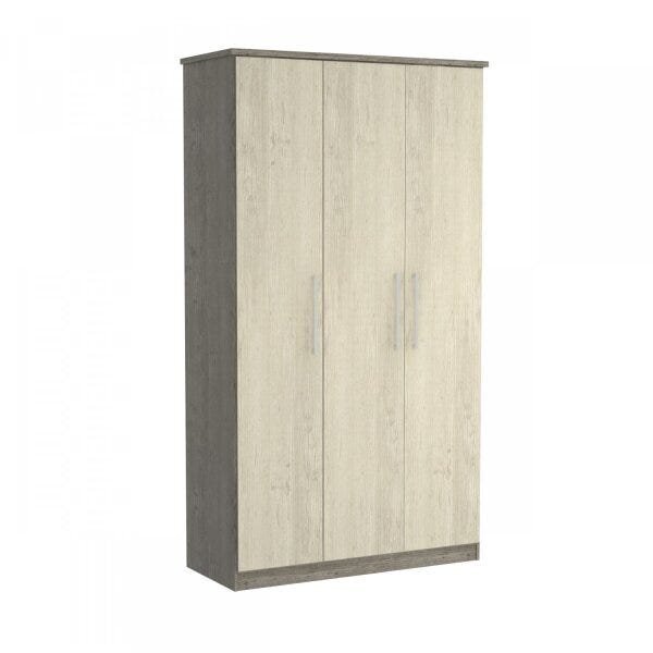 Guarda-roupa Solteiro 3 Portas  Demolição/marfim Areia