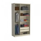 Guarda-roupa Solteiro 3 Portas  Marfim Areia
