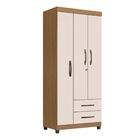 Guarda Roupa Solteiro 3 Portas Avanhandava Nature Off White