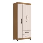 Guarda Roupa Solteiro 3 Portas Avanhandava Nature Off White