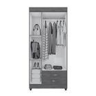 Guarda Roupa Solteiro 3 Portas Avanhandava Nature Off White