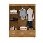 Guarda Roupa Solteiro 3 Portas De Correr Freijó 20033-96 Arap