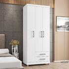 Guarda Roupa Solteiro 3 Portas Louise Branco 1834