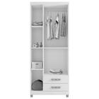 Guarda Roupa Solteiro 3 Portas Louise Branco 1834