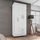 Guarda Roupa Solteiro 3 Portas Modena Incorplac Branco/azul/r