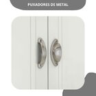 Guarda Roupa Solteiro 3 Portas Toledo  Branco