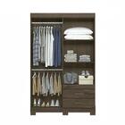 Guarda Roupa Solteiro 4 Porta 2 Gavetas Star 4.2 Com Espelho