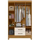 Guarda Roupa Solteiro 4 Portas 0410 Branco Moval