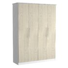 Guarda-roupa Solteiro 4 Portas 100% Mdf 974 Branco/marfim Are