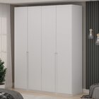 Guarda-roupa Solteiro 4 Portas 180cm Aura Yescasa Branco