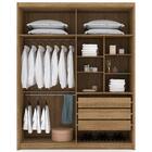 Guarda Roupa Solteiro 4 Portas 183cm Dubai Nature/fendi