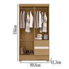 Guarda Roupa Solteiro 4 Portas 2005142 Armoveis