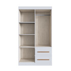 Guarda Roupa Solteiro 4 Portas 2 Gavetas 100 Mdf Palermo Dori