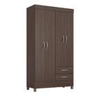 Guarda-roupa Solteiro 4 Portas 2 Gavetas 110cm Multimóveis Cr