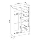 Guarda-roupa Solteiro 4 Portas 2 Gavetas 110cm Multimóveis Cr