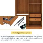 Guarda Roupa Solteiro 4 Portas 2 Gavetas 133cm Amsterdam   Ci