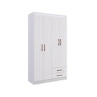 Guarda Roupa Solteiro 4 Portas 2 Gavetas 4 Prateleiras Classi