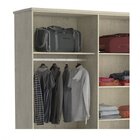 Guarda-roupa Solteiro 4 Portas 2 Gavetas  Marfim Areia
