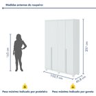 Guarda Roupa Solteiro 4 Portas 2 Gavetas Alonzo 100% Mdf