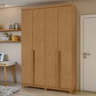 Guarda Roupa Solteiro 4 Portas 2 Gavetas Alonzo 100% Mdf