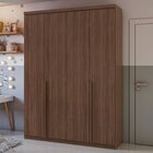 Guarda-roupa Solteiro 4 Portas 2 Gavetas Alonzo Imbuia Natura