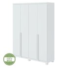 Guarda Roupa Solteiro 4 Portas 2 Gavetas Alonzo Móveis Lopas