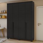 Guarda Roupa Solteiro 4 Portas 2 Gavetas Alonzo Móveis Lopas