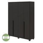 Guarda Roupa Solteiro 4 Portas 2 Gavetas Alonzo Móveis Lopas