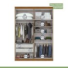 Guarda-roupa Solteiro 4 Portas 2 Gavetas Alonzo Rovere Natura