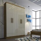 Guarda-roupa Solteiro 4 Portas 2 Gavetas Amsterdam Tcil Móvei