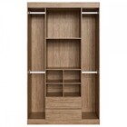 Guarda-roupa Solteiro 4 Portas 2 Gavetas Begônia Rp4020 Wood/