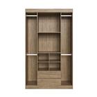 Guarda-roupa Solteiro 4 Portas 2 Gavetas Begônia Rp4020 Wood/