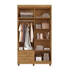 Guarda Roupa Solteiro 4 Portas 2 Gavetas Canadá Conquista Móv