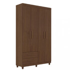 Guarda Roupa Solteiro 4 Portas 2 Gavetas Canadá Plus Conquist