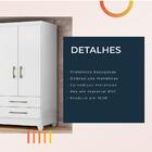 Guarda Roupa Solteiro 4 Portas 2 Gavetas Chile Branco