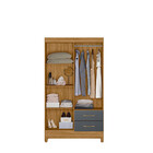 Guarda Roupa Solteiro 4 Portas 2 Gavetas Chile Moval