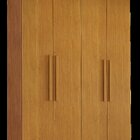 Guarda Roupa Solteiro 4 Portas 2 Gavetas Com Pes Rio  Nature