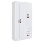 Guarda Roupa Solteiro 4 Portas 2 Gavetas Córdova Doripel Bran