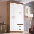 Guarda Roupa Solteiro 4 Portas 2 Gavetas Córdova Doripel Off