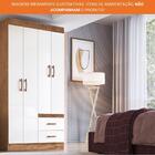 Guarda Roupa Solteiro 4 Portas 2 Gavetas Córdova Doripel Off