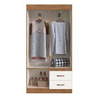 Guarda Roupa Solteiro 4 Portas 2 Gavetas Córdova Off White/no